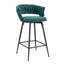 Swivel Bar Stools With Breathable Cotton And Linen Soft Cushions, Metal Frames Without Rust