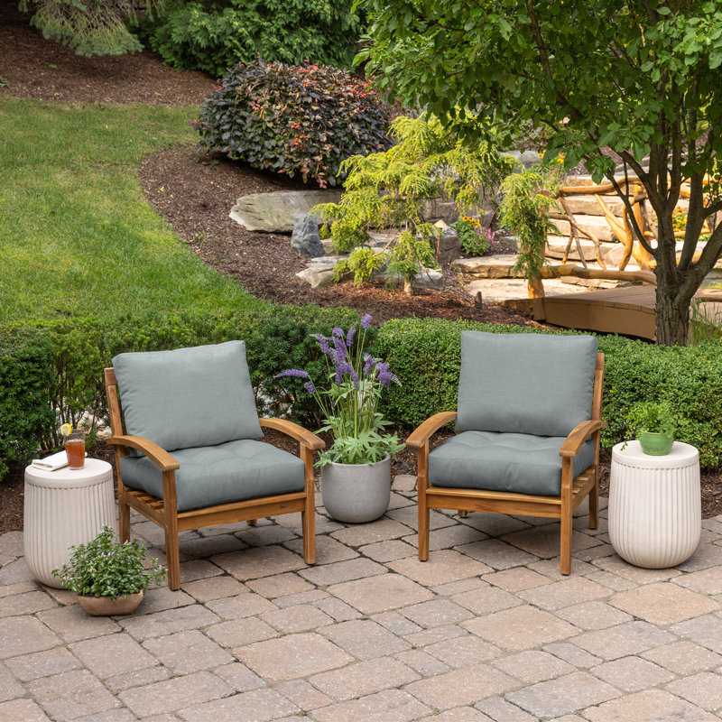 ARDEN Outdoor Lounge Chair 6" Cushion, Stone Gray