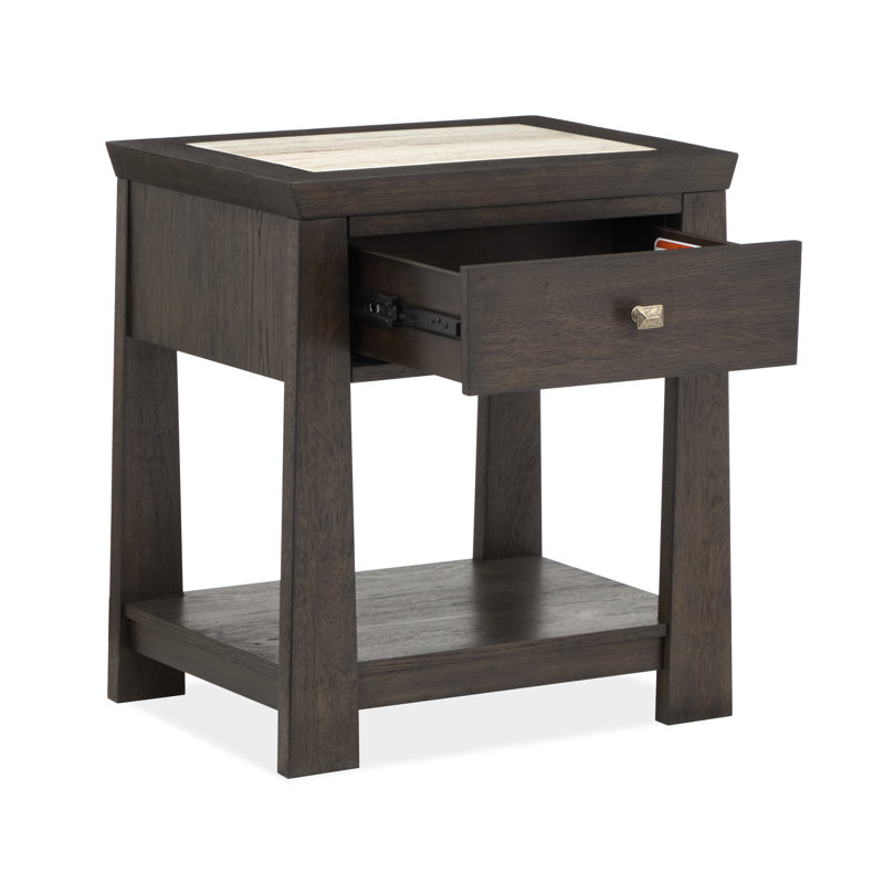 Table de chevet ouverte