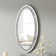 Amla 35" Oval Wall Mirror with Crushed Diamond Inlay