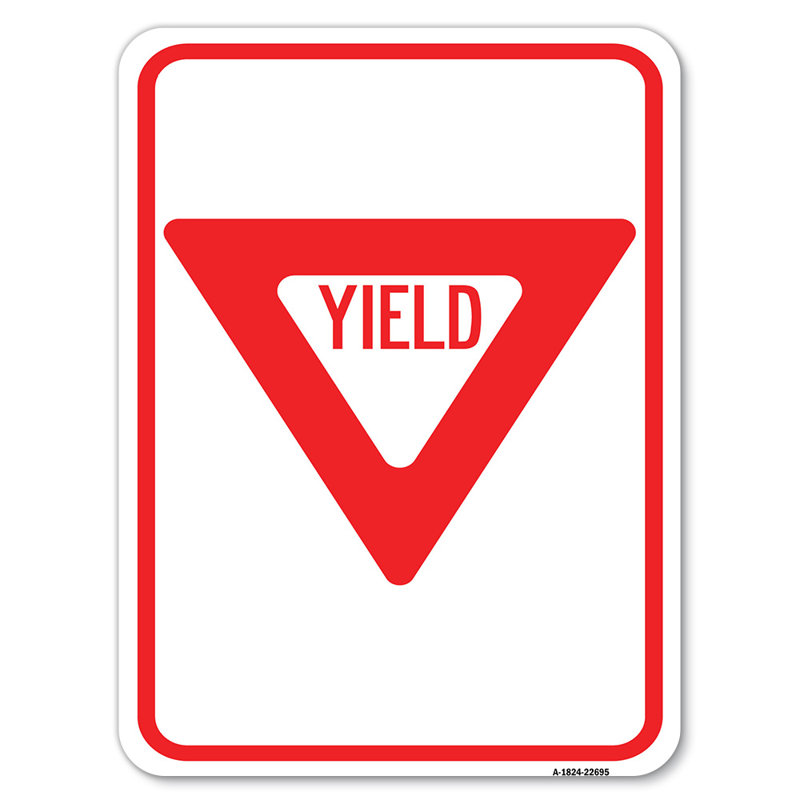 Yield/22695, 24" H x 18" W x 1" D