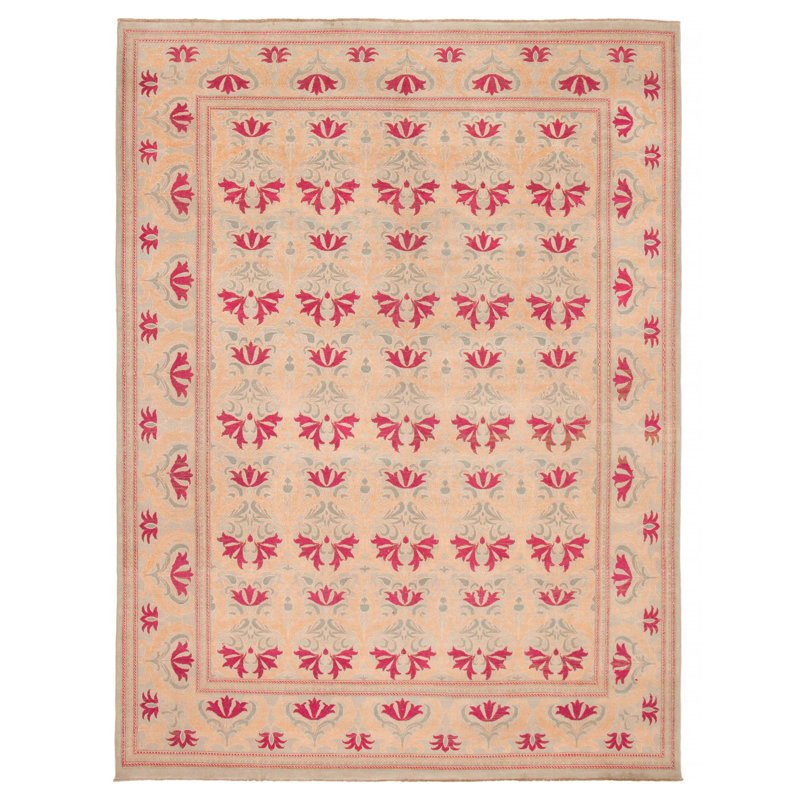 Tapis rectangulaire nouvel âge en laine 9 pi x 12 pi Aliyha