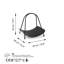Accessoire décoratif en métal, noir, 16,5 po x 19,7 po x 15,4 po | Fabrication 100% métal, durable et élégante | Parfait pour la décoration intérieure, l'esthétique moderne et l'accessoire fonctionnel pour n'importe quelle pièce-114281933-114281931