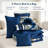 Navy Blue Comforter Set King Boho Bed in a Bag