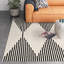 Tapis ivoire / noir Kaden-1452364634