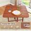 Table de salle à manger d'angle compacte - 36 x 36 x 29,5 pouces - Bois massif et bois manufacturé - 1 pièce - Table de salle à manger - Noyer - 2 à 4 sièges pliables-2016160416