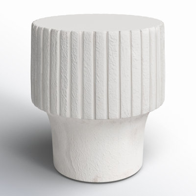 LaCure 20'' Stone Outdoor Side Table
