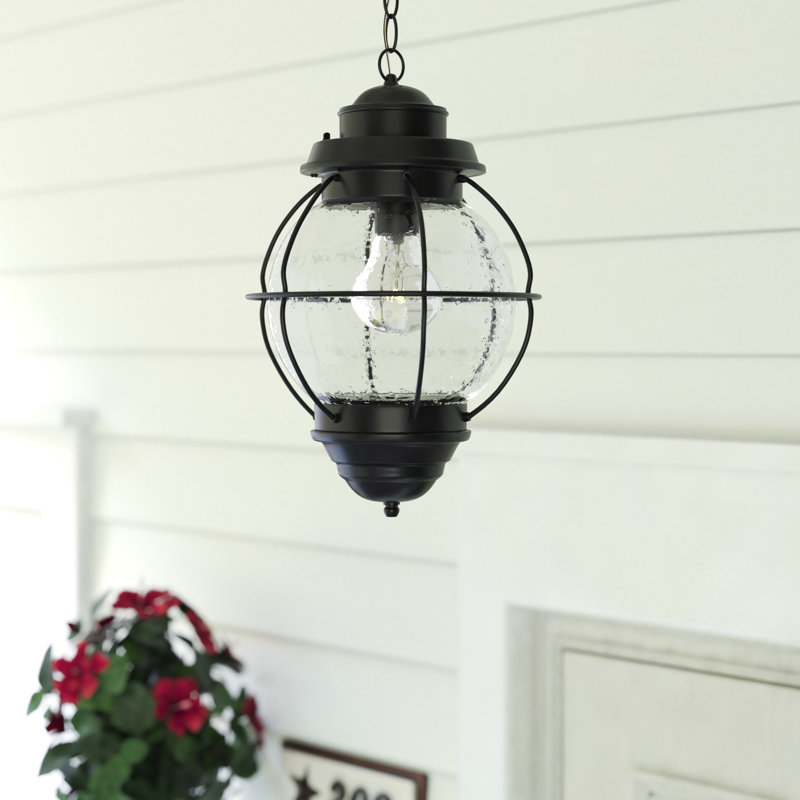 Basham Outdoor Pendant, Black