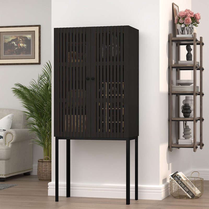 Armoire à vin haute, Noir