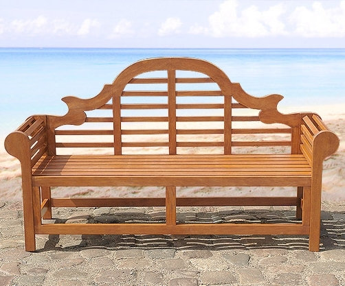 Marlboro Acacia Park Bench, Dark brown