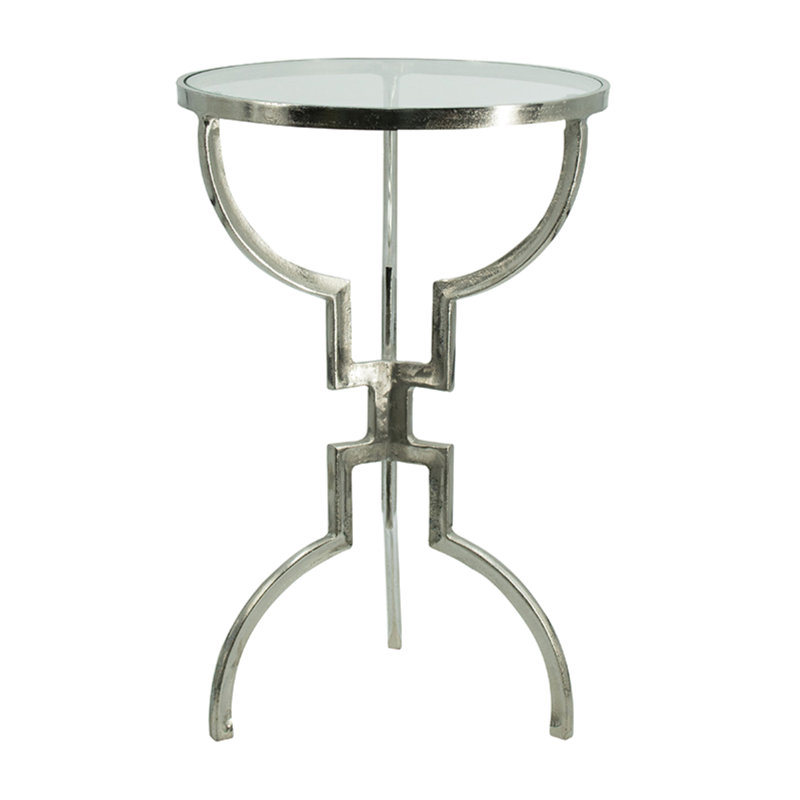 Glass Top End Table