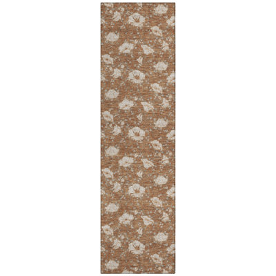Machine Washable Indoor/Outdoor Chantille ACN2792 Floral Rug