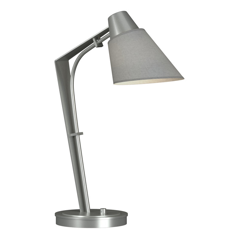 Reach 21.9" Desk Lamp, Vintage Platinum, Flax