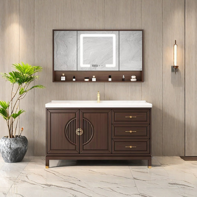 Retro and simple bathroom cabinet