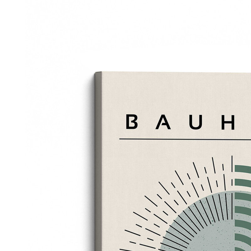 Toile tendue Bauhaus Echoing Rays, H 12 po x l 8 po x P 1,25 po, Toile tendue