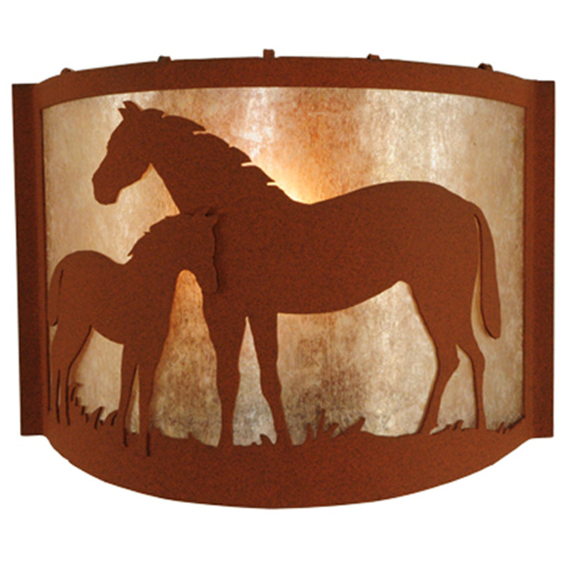 Mare & Foal 1 - Light Flush Mounted Sconce