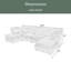 Grand canapé modulaire double en forme de U à double couche, libérable 6 places combinables avec fonction de rangement, convertible en canapé-lit, parfait pour les salons, les bureaux et les appartements-772201084