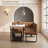 Simple and Stylish 5 - Person Breakfast Nook Dining Table Set-113430898