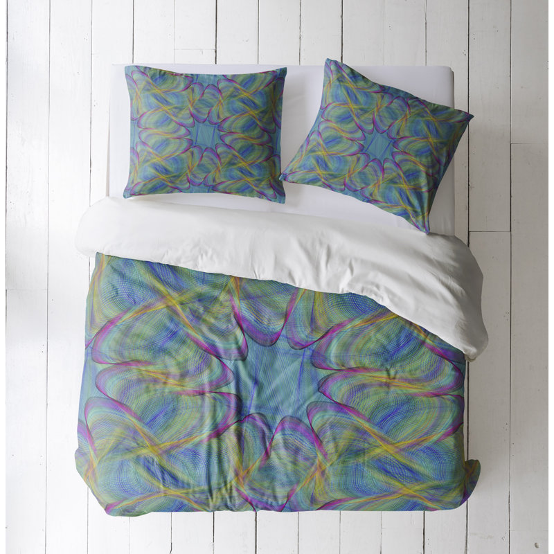 Abstract Duvet Cover, King Duvet Cover + 2 King Shams