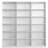 72.1" Triple Row 6-Tier White Open Bookshelf, Large Cube Storage Bookcase with 18 Storage Cubes, Display Shelving Unit for Home & Office-926512859