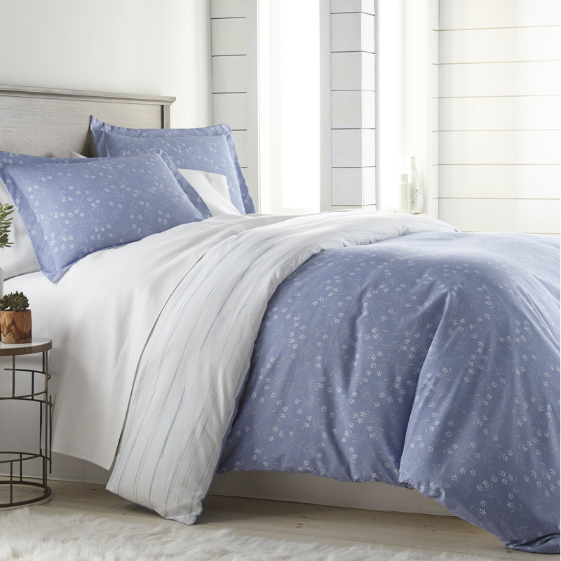 Floral Duvet Cover, King Duvet Cover + 2 Shams
