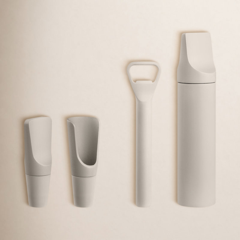Ensemble de 4 accessoires pour le vin Ilo, Beige