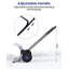 Heavy Duty Wheeled Snow Shovel - 29" Adjustable U-Shaped Handle, Large Double Pole, Durable Snow Pusher for Driveways, Doorways, Sidewalks, Quick Snow Removal-132487625