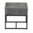 Slate Concrete Table with Iron Base-2118447097