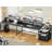 L-Shaped Computer Desk with Power Outlet-761660453