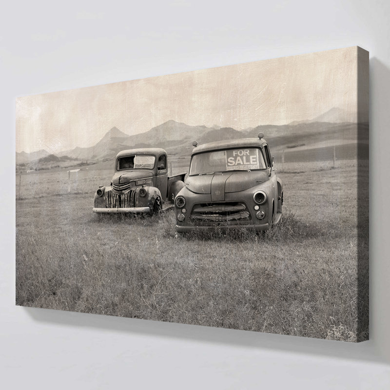"For sale" par Carol Robinson, reproduction sur toile, H 28 po x l 48 po x P 1,5 po