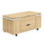Table basse à plateau relevable 39,4 po avec 4 tabourets, rangement caché et roulettes