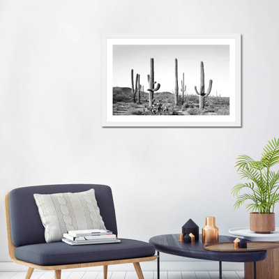 «Grey Cactus Land» par Sissi & Seb - impression encadrée