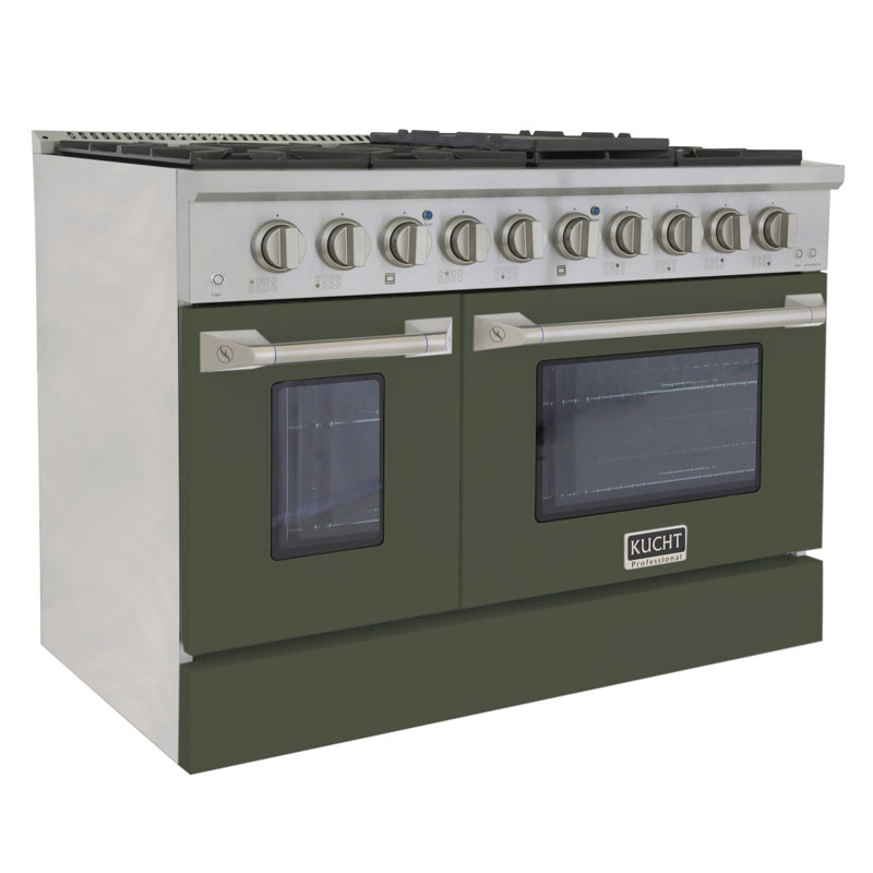 48" 6.7 Cu. ft Freestanding Gas, Liquid Propane, Olive Green