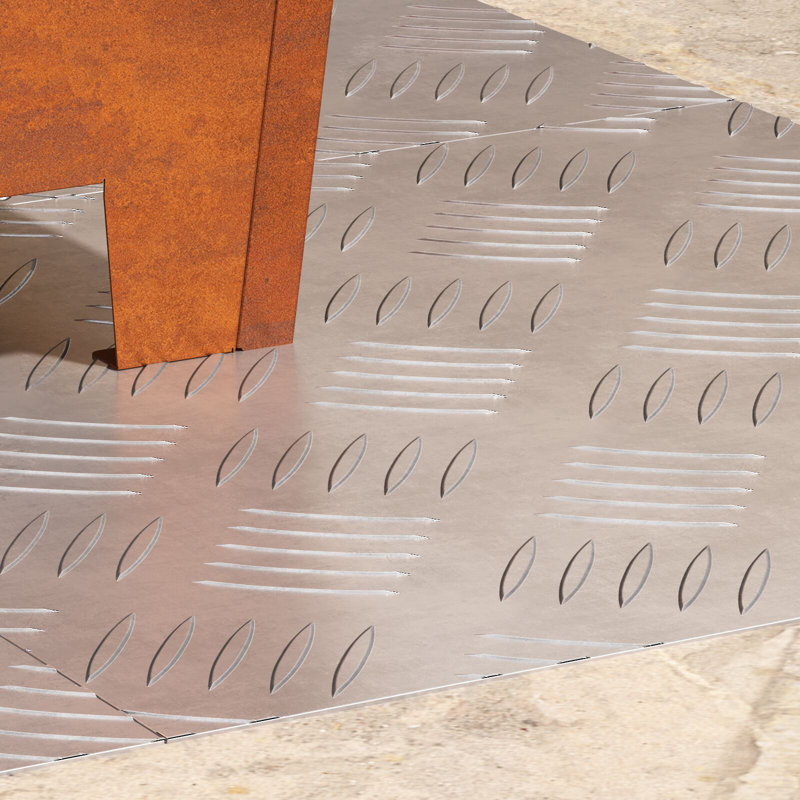 Silver Aluminium 0.3 Cm Stair Treads Rectangular, Square 40cm, 1