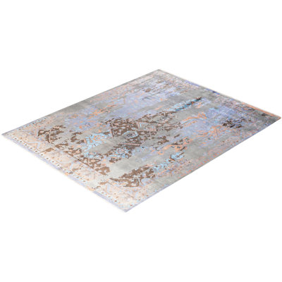 Overdyed One-of-a-Kind 8' 1" X 10' 2" Hand Knotted Area Rug