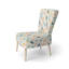 Fauteuil d'appoint abstrait bleu et rose-456664574