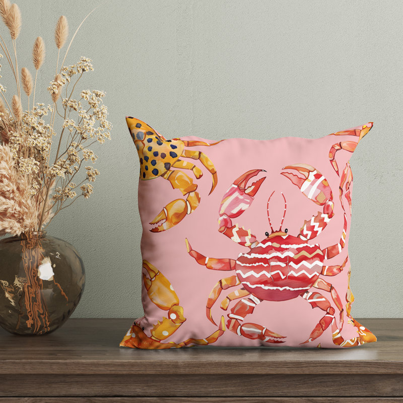 Housse de coussin Crab, H 16 po x l 16 po