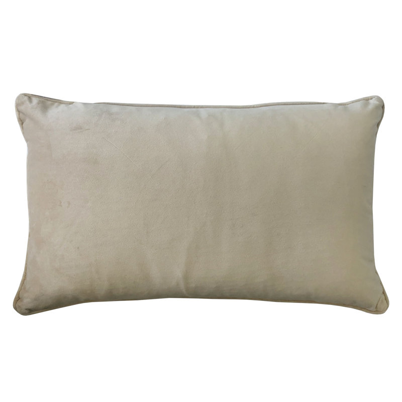Lumbar Pillow Cover & Insert, Beige, 16" x 26"