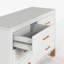 Commode double 6 tiroirs en blanc-864418936