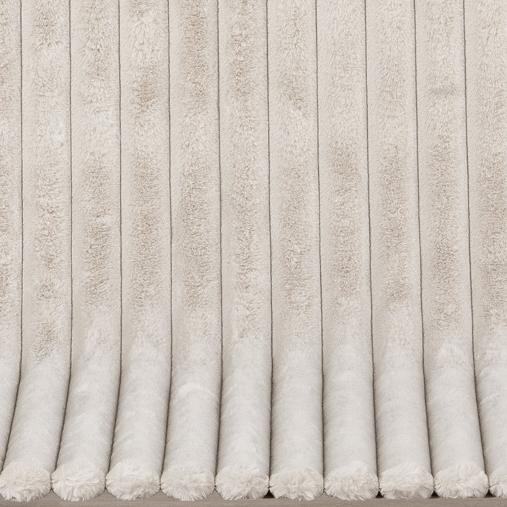 Coussin décoratif en fausse fourrure Siscovers - confort luxueux , Argent argent, Carré 20 po, Plumes