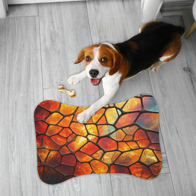 Tapis d'alimentation en forme d'os 1 pièce Flame's Core
