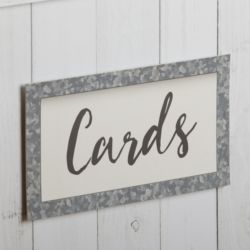 Boîte à cartes, Bois blanc rustique