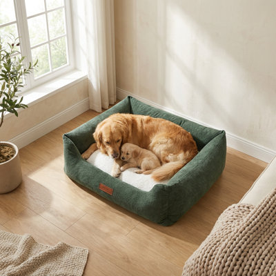 Sanctuary Green Comfort Pillow Dog Bed
