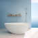 59'' x 30'' Freestanding Soaking Solid Surface Bathtub