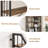 l-Shaped Corner Bookshelf, 5/7-Tier Tall Bookcase, Industrial Storage Display Shelves for Living Room, Home Office-140838567-140838568
