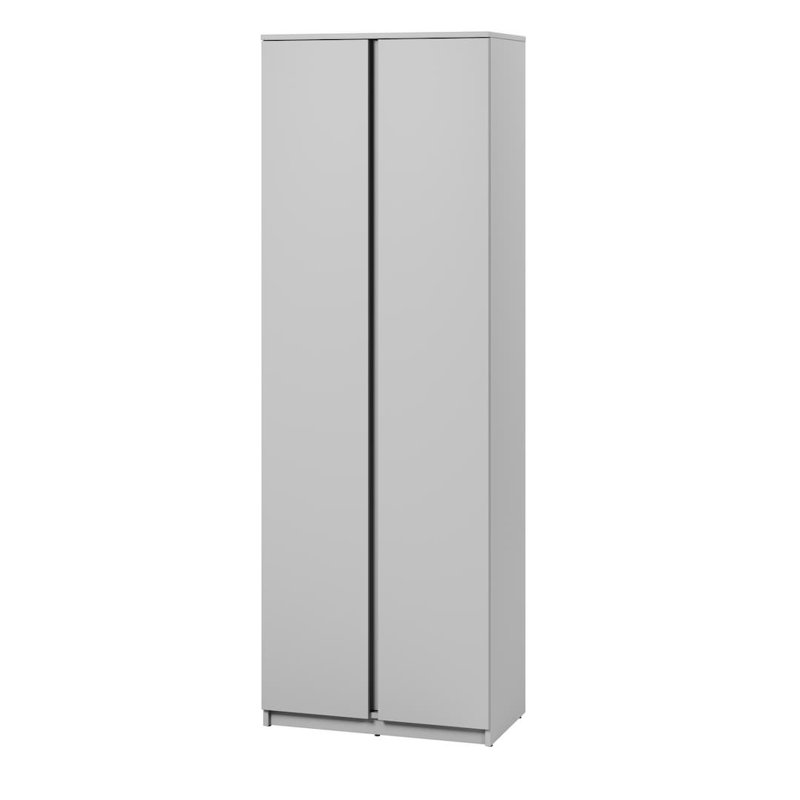 Simply 2 Door Manufactured Wood Wardrobe, Grey