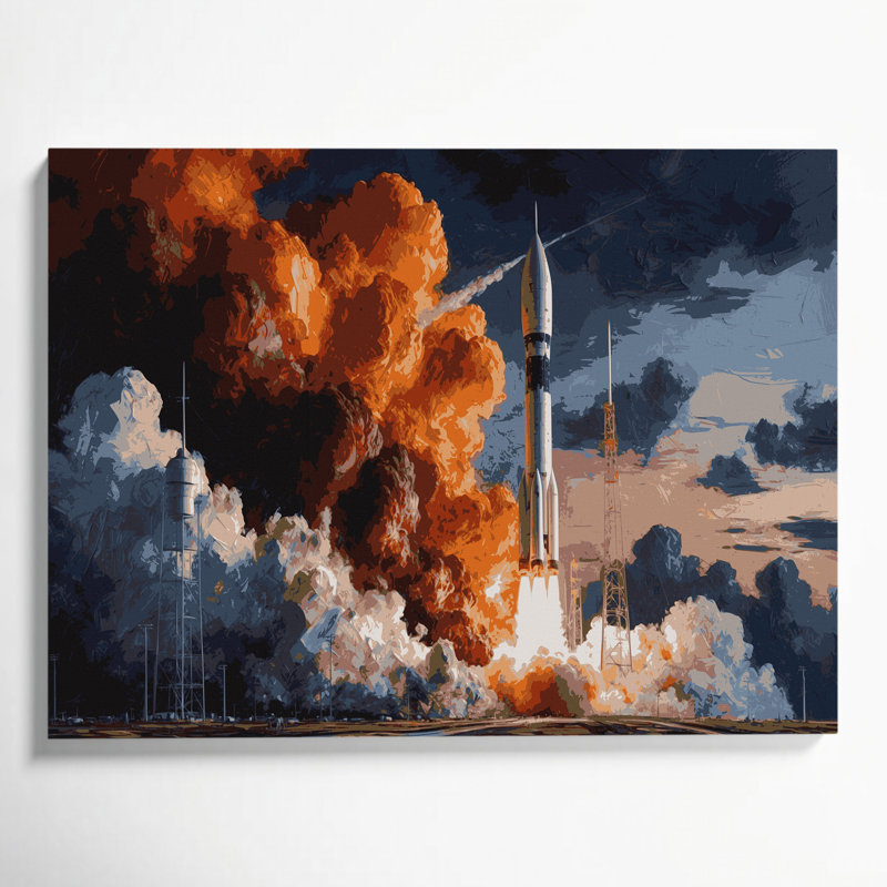 Art mural sur toile Sci Fi, H 24 po x l 36 po