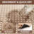 Kitchen Rugs Non Slip Washable, Rubber Backing Soft Chenille Braided Kitchen Mats For Floor, Super Absorbent Kitchen Runner Rug, Standing Mat Kitchen Sink Mat, Easy To Clean, Brown 17"X47"