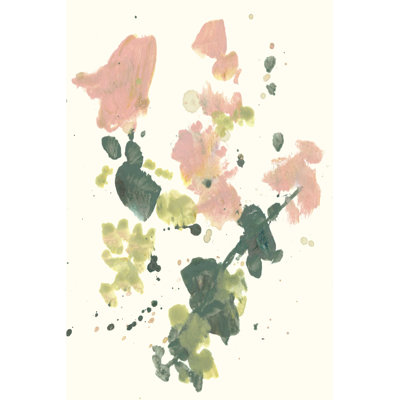 " Blush And Olive Splash I " by Jennifer Goldberger