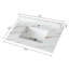 Évier encastré rectangulaire en pierre frittée encastrable-117205356